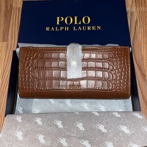 Polo Ralph Lauren Women's Classy Brown Wallet